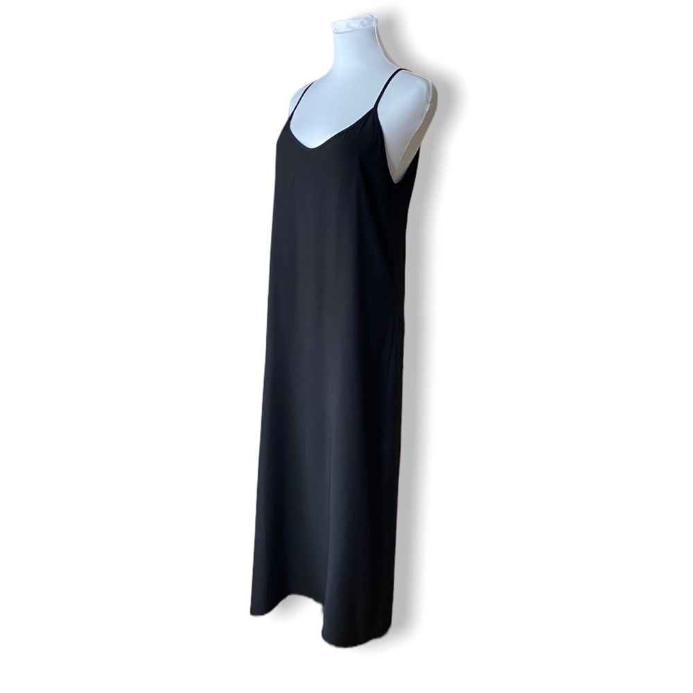 Monrow Slip Dress Maxi Back Slit Spaghetti Strap - Picture 5 of 15